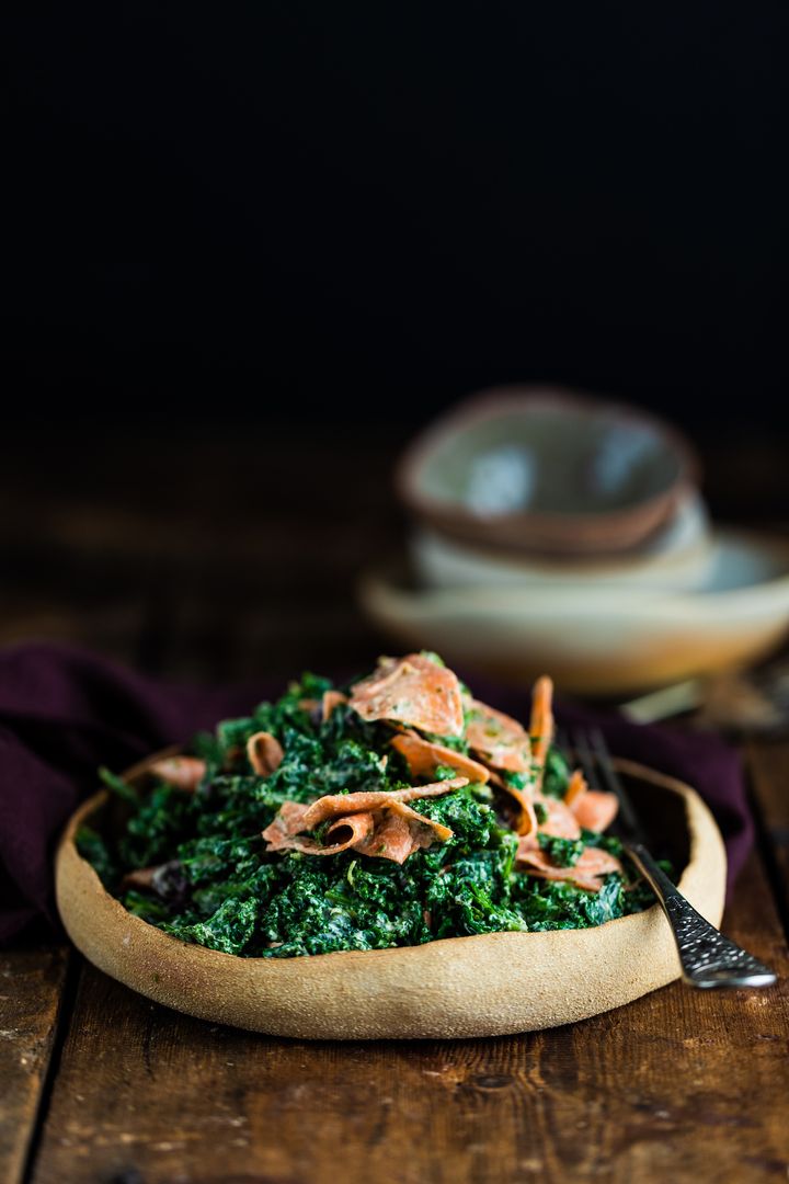 Vegan Kale Caesar Salad